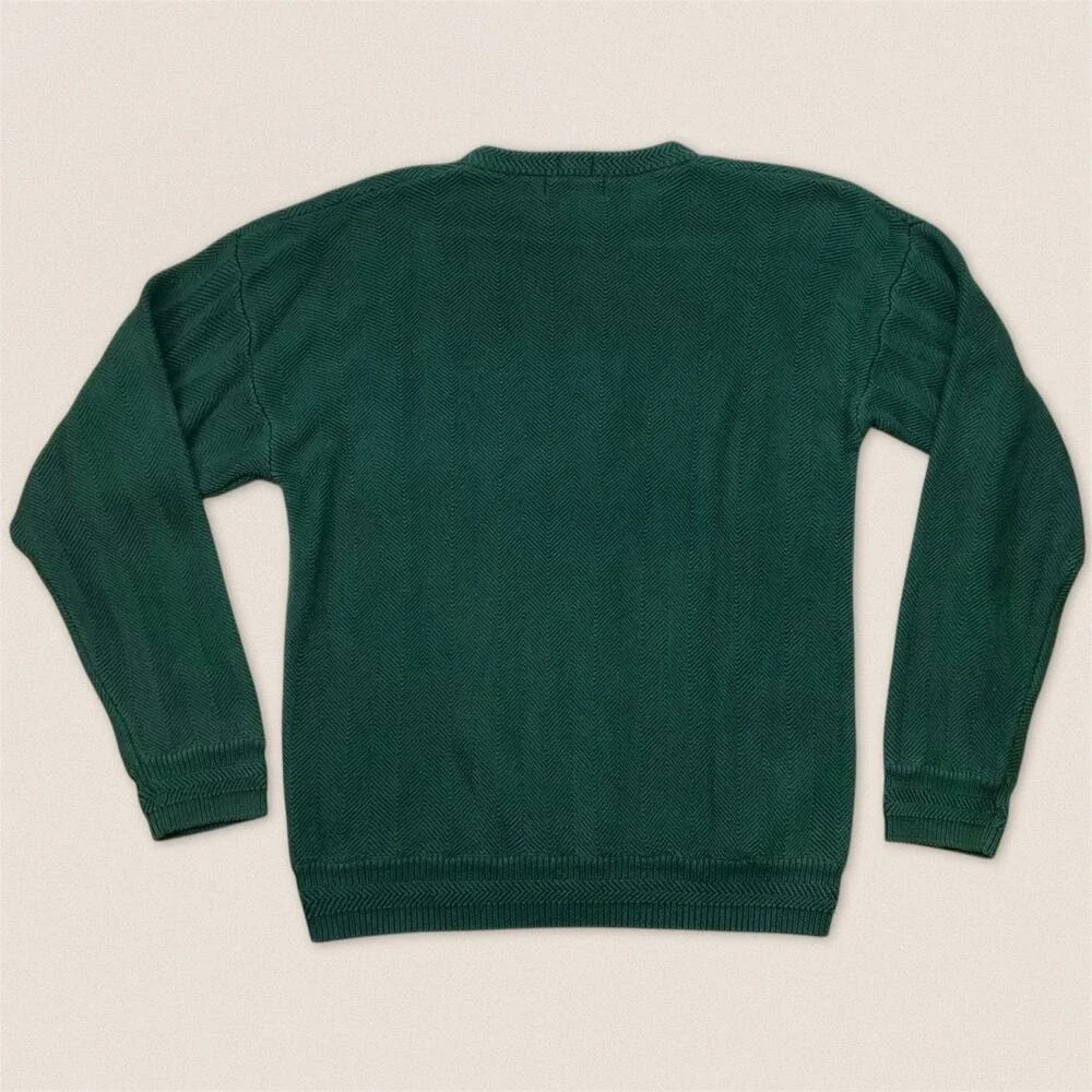 Chaps Ralph Lauren Grandpa Green Sweater - Size Large
